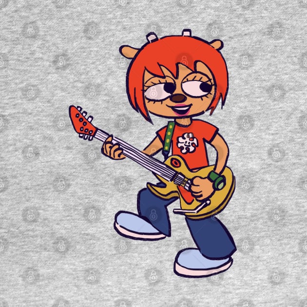 I draw lammy the jammer with her guitar / um jammer lammy by mudwizard